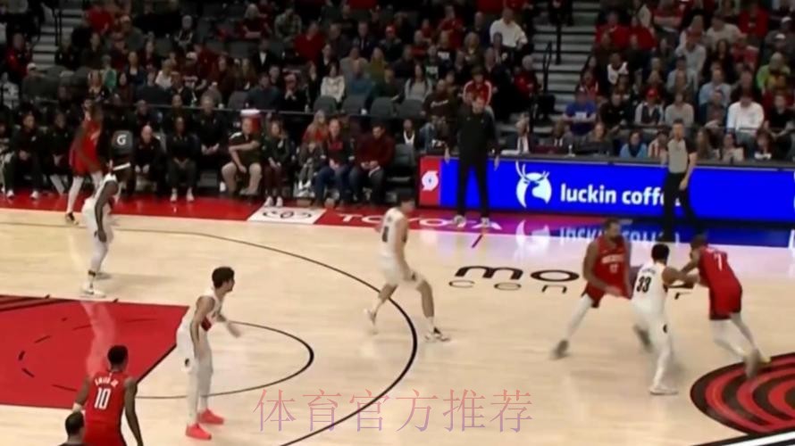 杨瀚森防了杜兰特！开拓者险胜火箭